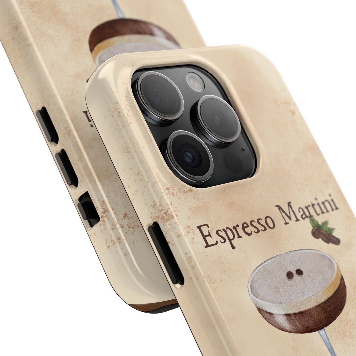 Espresso Martini Tough Phone Cases | Stylish Drink Design | Unique Gift for Cocktail Lovers | Perfect for Any Occasion