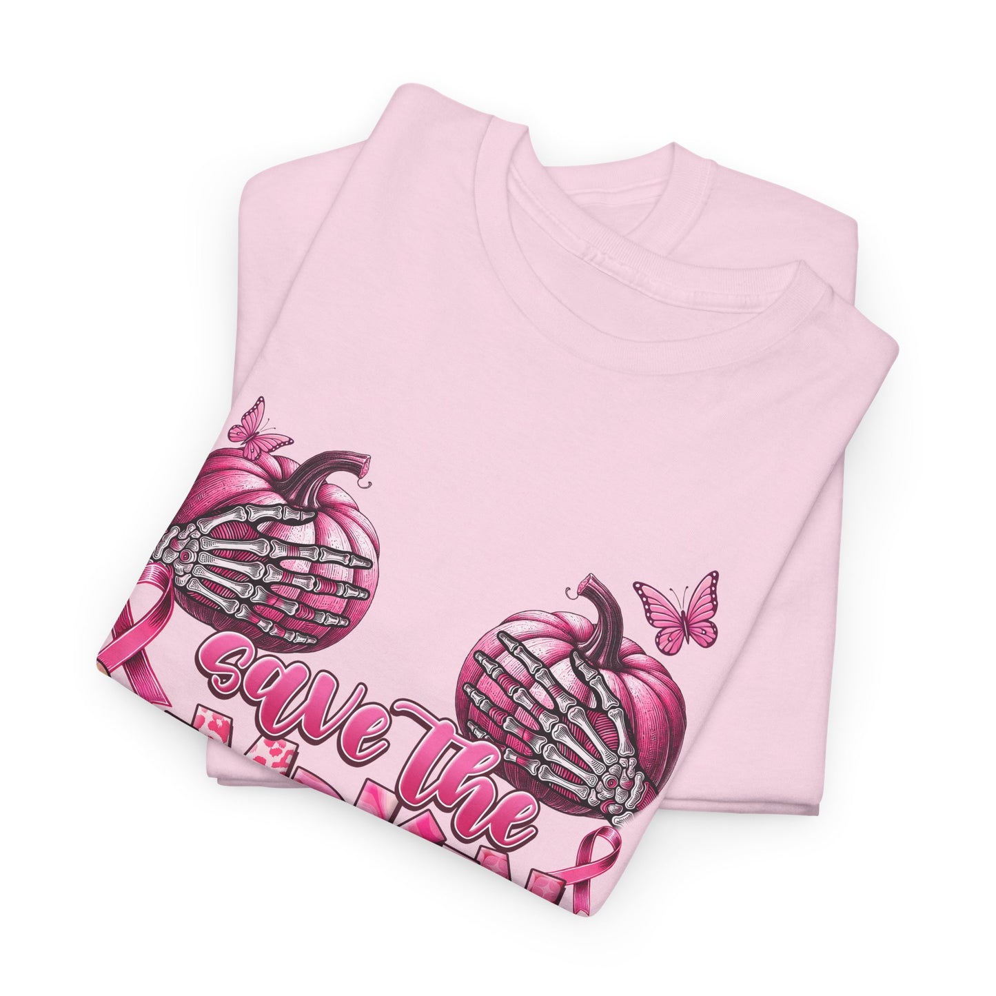 Save the Pumpkins Unisex Tee | Fall Fashion & Breast Cancer Awareness