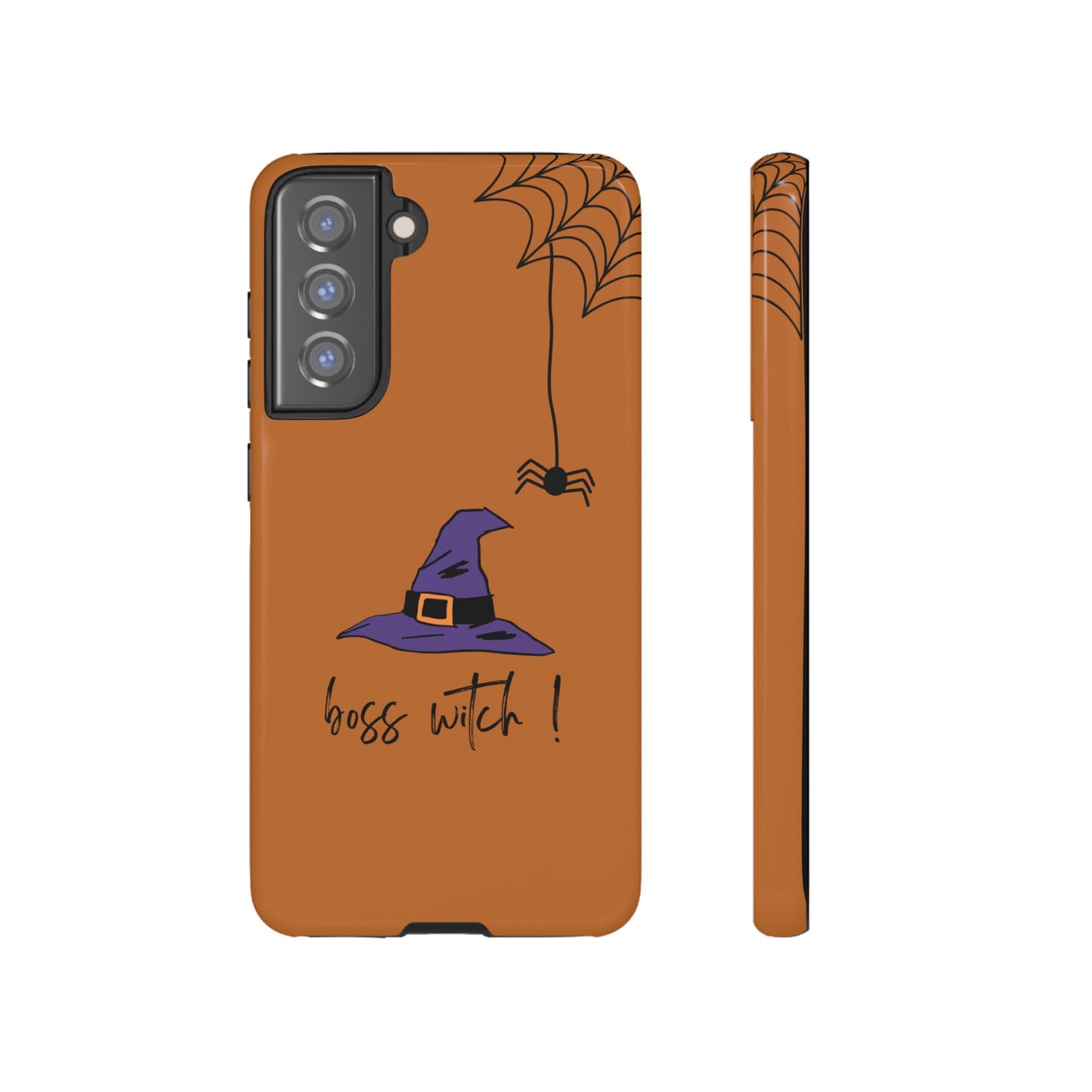 Halloween Phone Case, Boss Witch Phone Cover, Spooky Witch Design, Phone Accessory, Gift for Her, Autumn Decor, Witchy Aesthetic