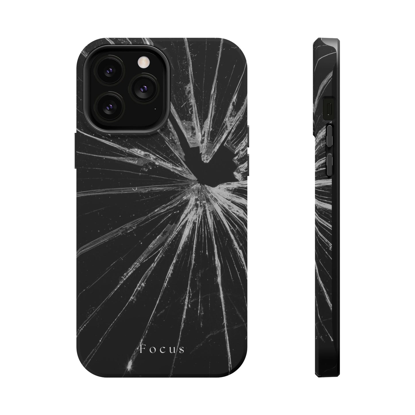 Durable Magnetic FOCUS Broken Glass Stylish Tough Case