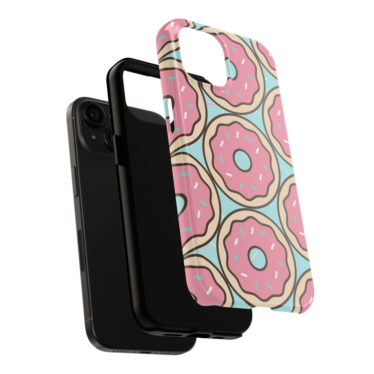 Cute Donut Pattern Tough Phone Case