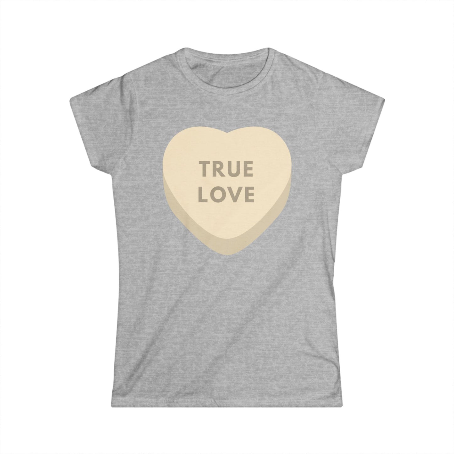 Copy of Valentine's Day Women's Softstyle Tee - 'True Love' Heart T-Shirt