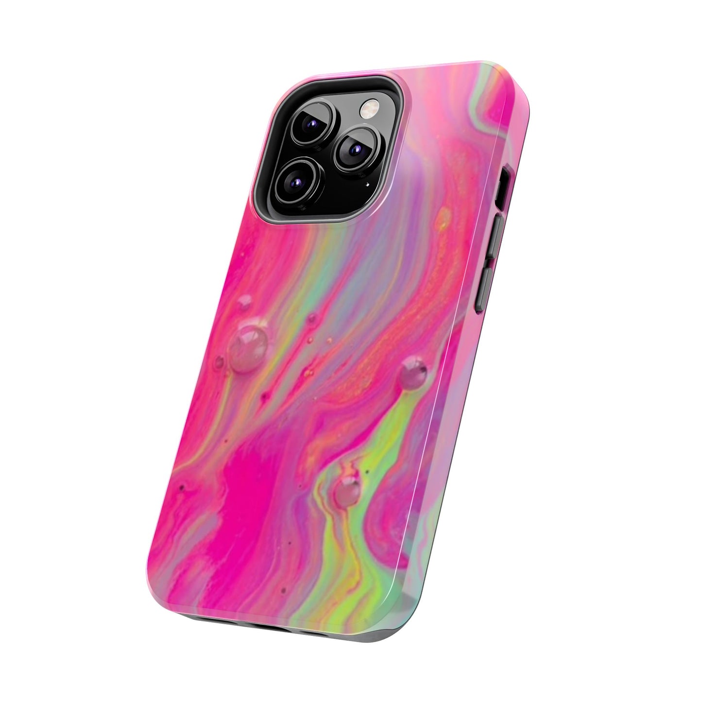 Colorful Swirl Futuristic Tough Phone Case, Stylish Durable Cover for Iphone