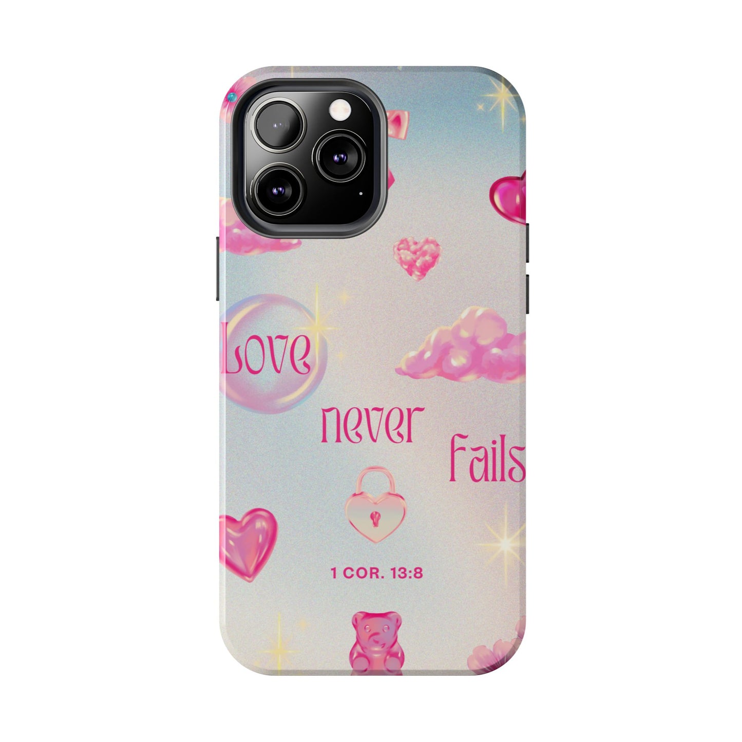 Love Never Fails Bible Verse Tough Phone Case