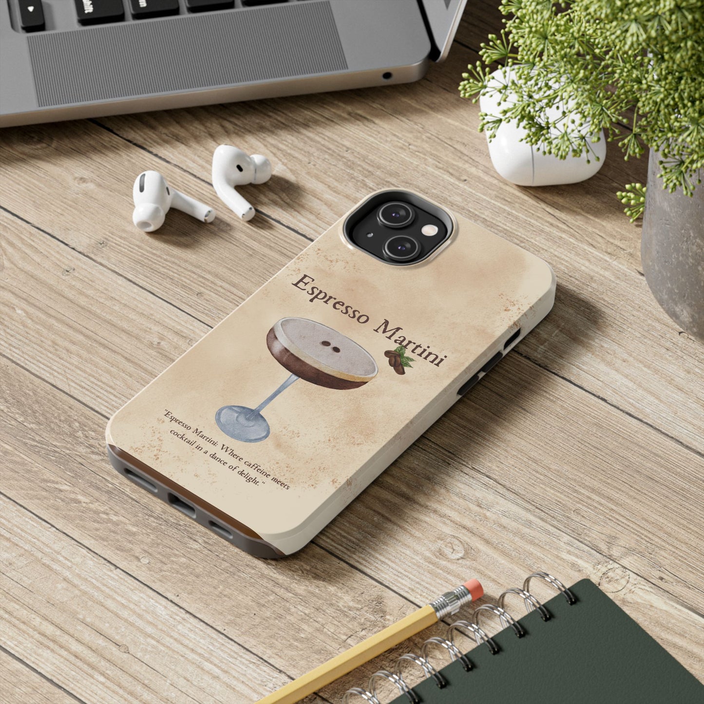 Espresso Martini Tough Phone Cases | Stylish Drink Design | Unique Gift for Cocktail Lovers | Perfect for Any Occasion