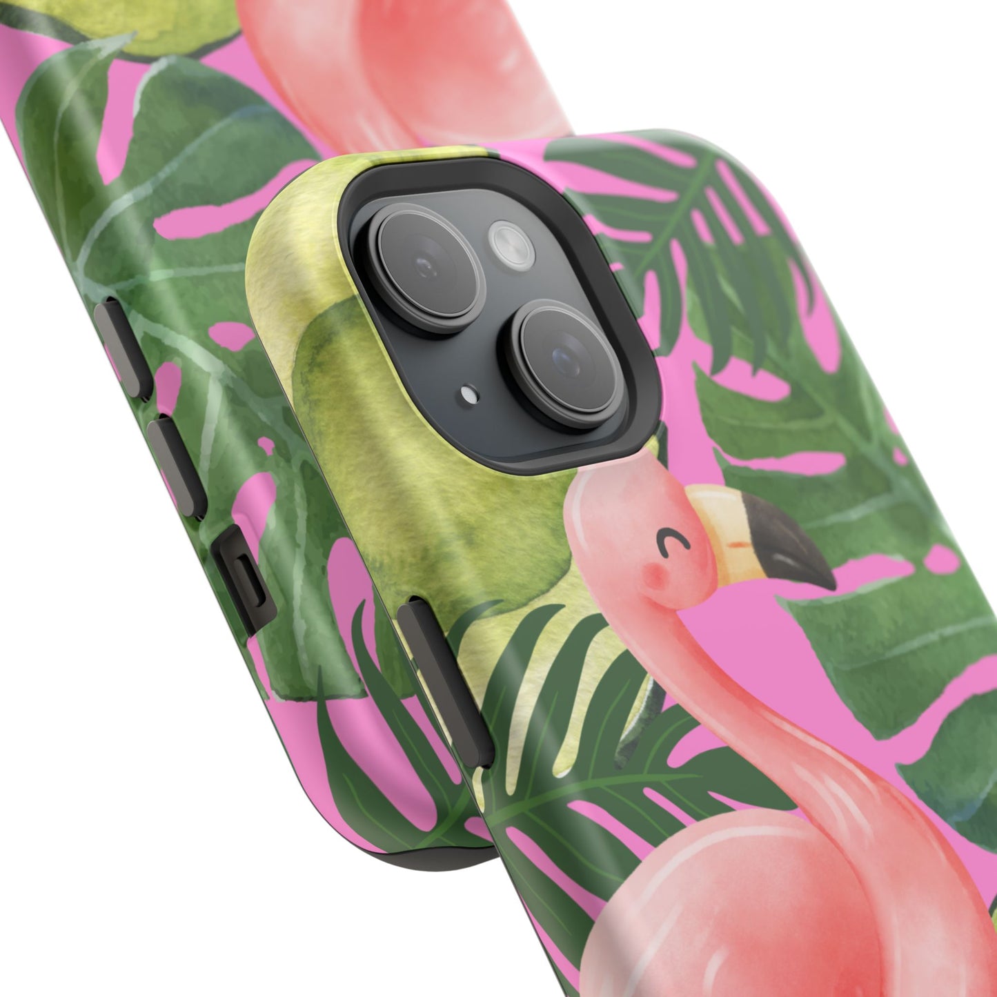 Tropical Flamingo, Cute, Summer Vibes MAGNETIC Tough Phone Case