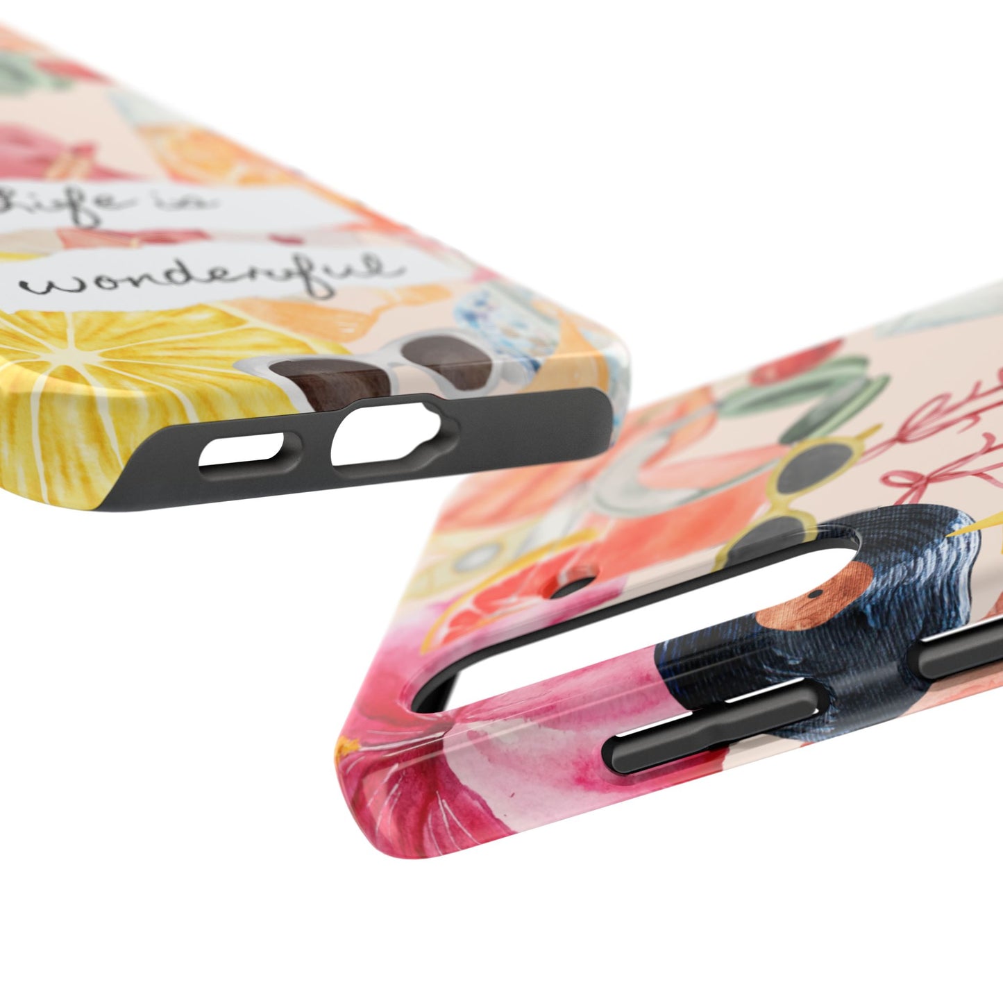 Life is Wonderful, Stylish Phone Cover, Cute Phone Accessory, Gift for Her, Summer Vibe Phone Case