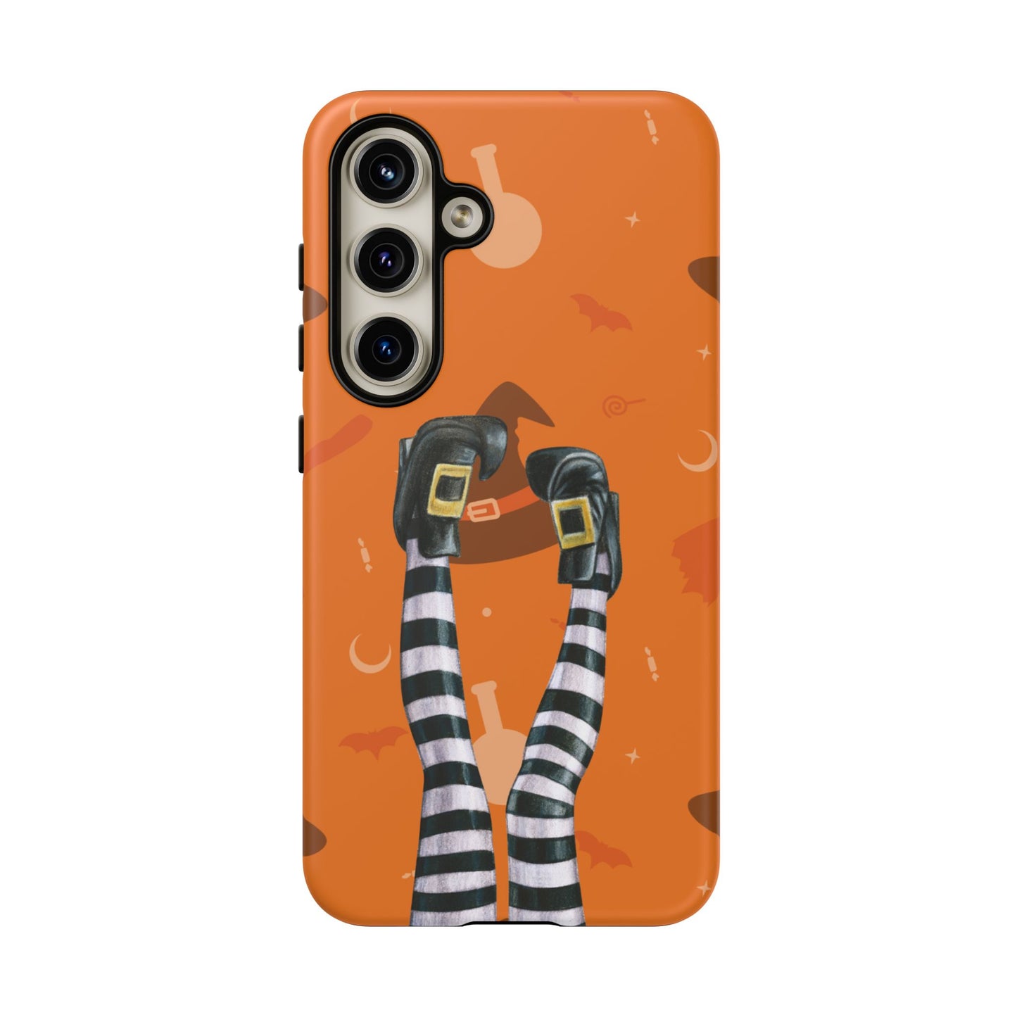 Halloween Phone Case, Spooky Design, Witch Legs for Samsung
