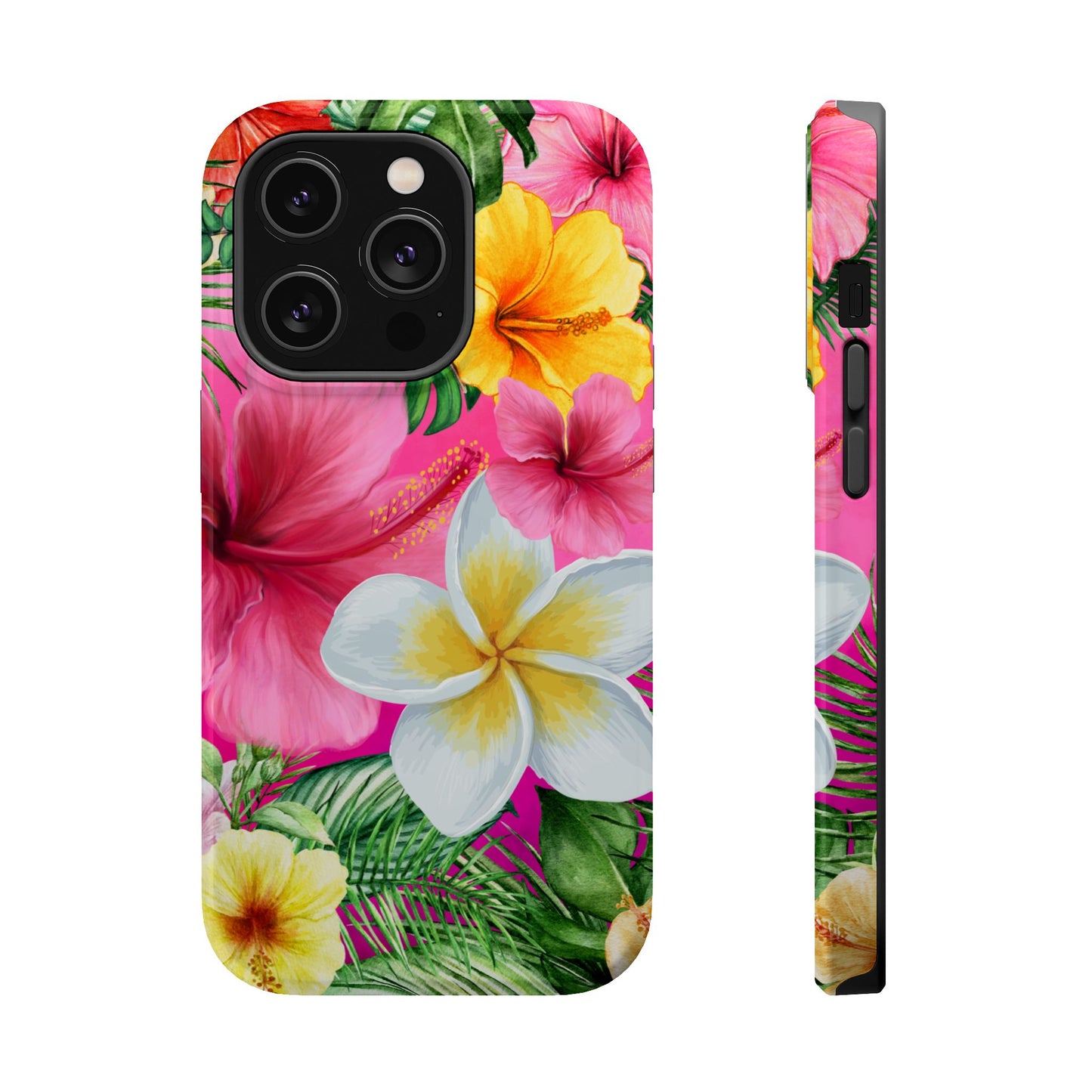 Tropical Floral MAGNETIC Phone Case - Tough, Durable, Chic Protection, Summer Vibes, Gift for Her