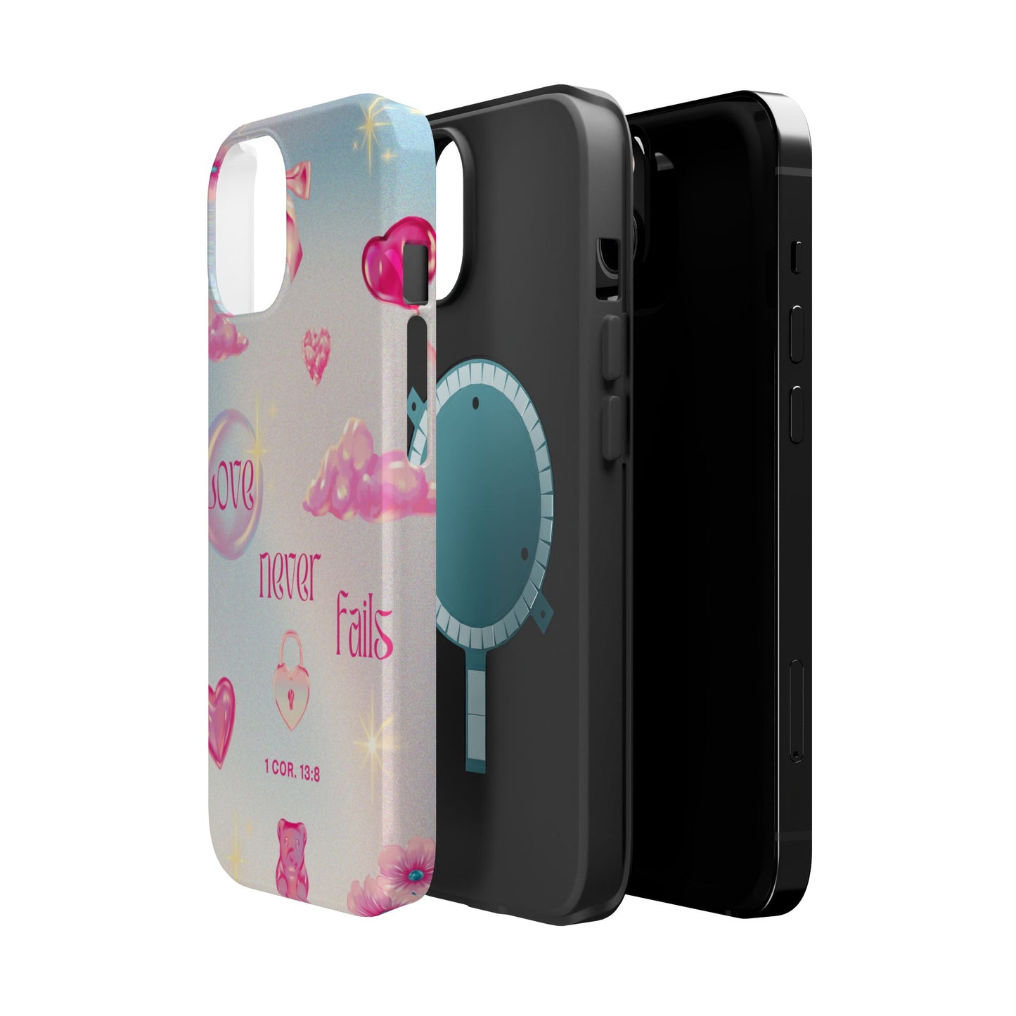 Love Never Fails Bible Verse Tough MAGNETIC Phone Case