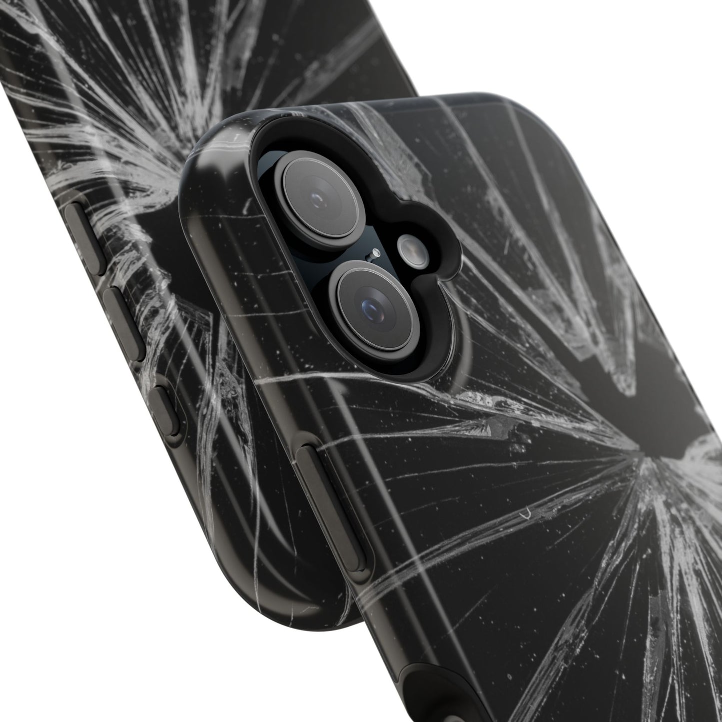 Durable Magnetic FOCUS Broken Glass Stylish Tough Case