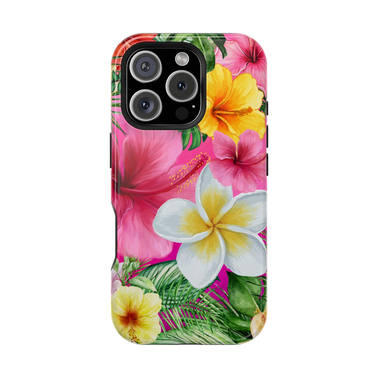 Tropical Floral MAGNETIC Phone Case - Tough, Durable, Chic Protection, Summer Vibes, Gift for Her