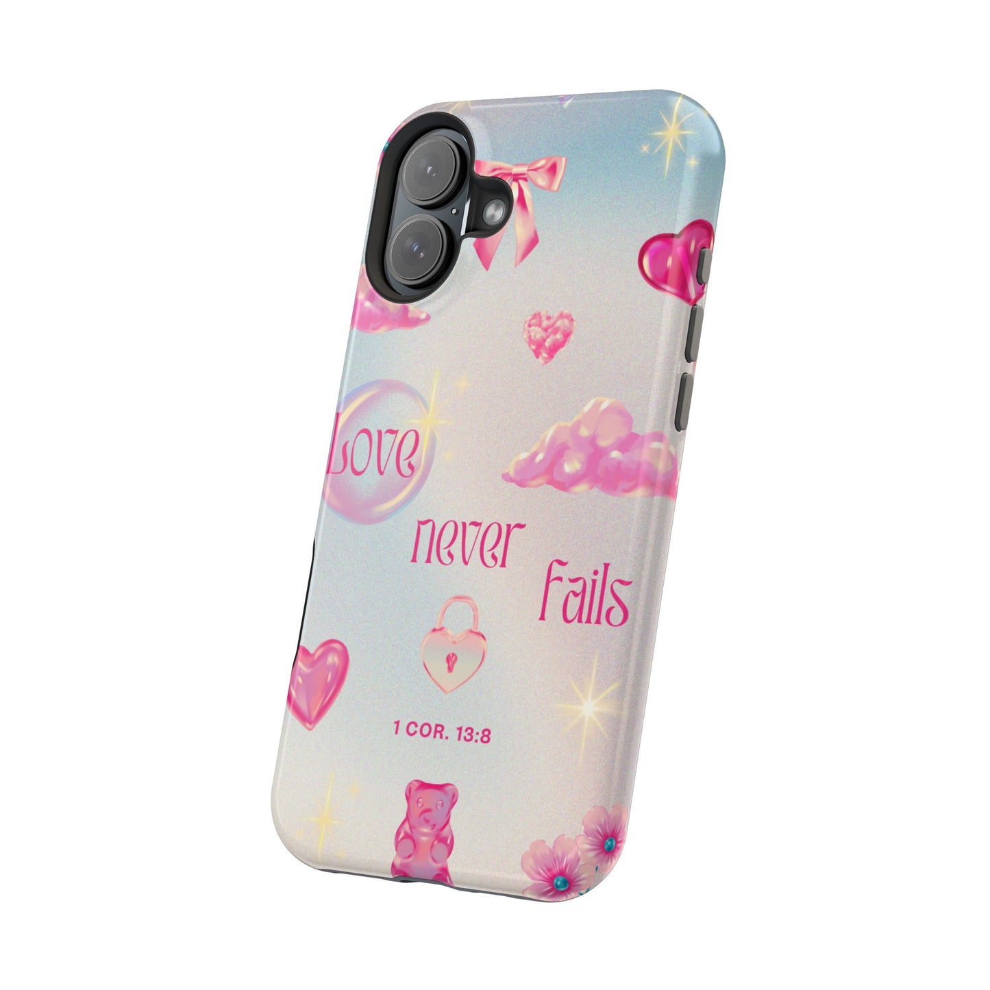 Love Never Fails Bible Verse Tough MAGNETIC Phone Case