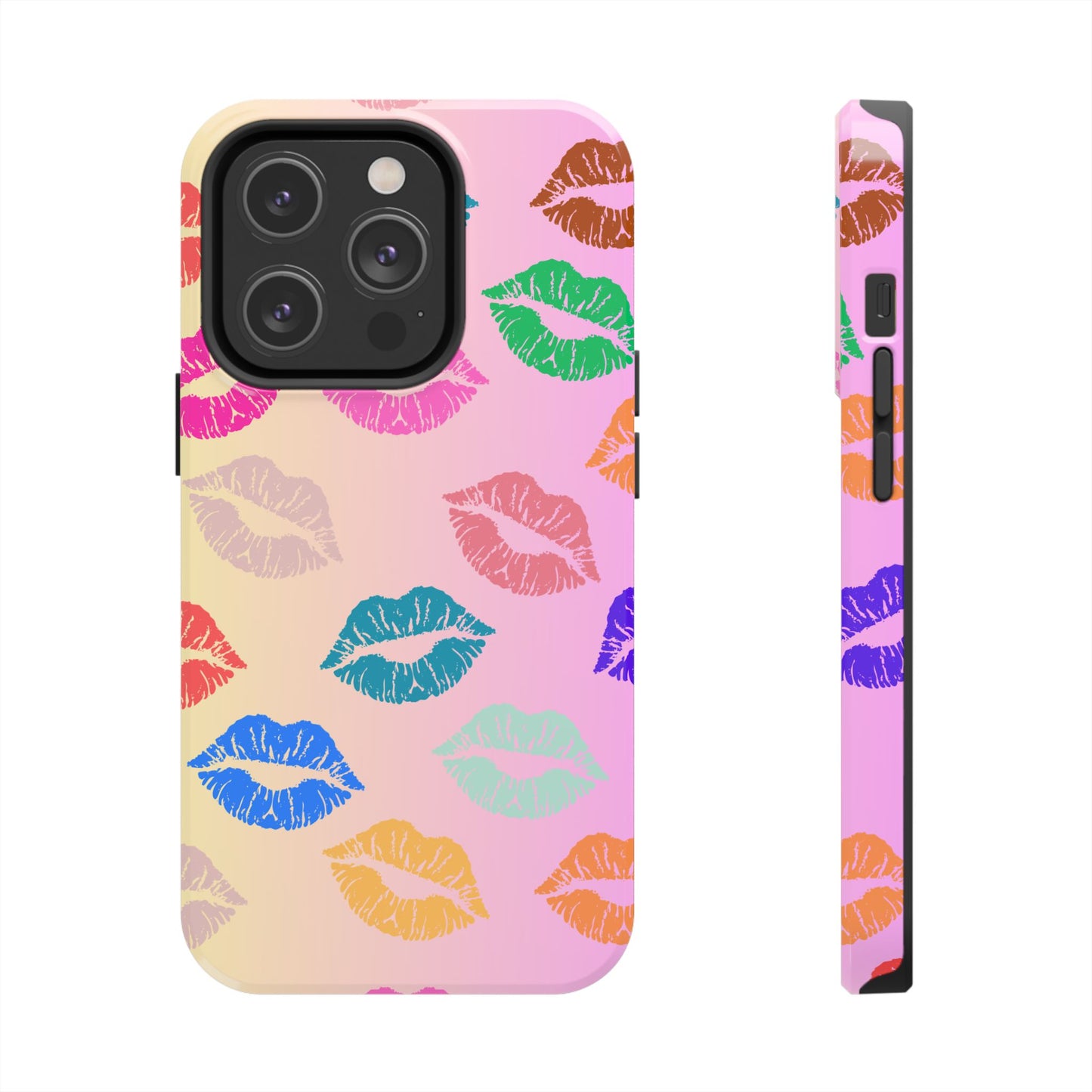 Kiss Print Tough Phone Cases Cute, Durable for Iphone