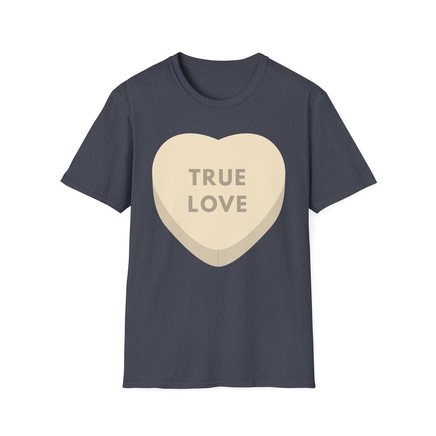 Couples Heart Graphic Unisex Softstyle T-Shirt - 'True Love' Design