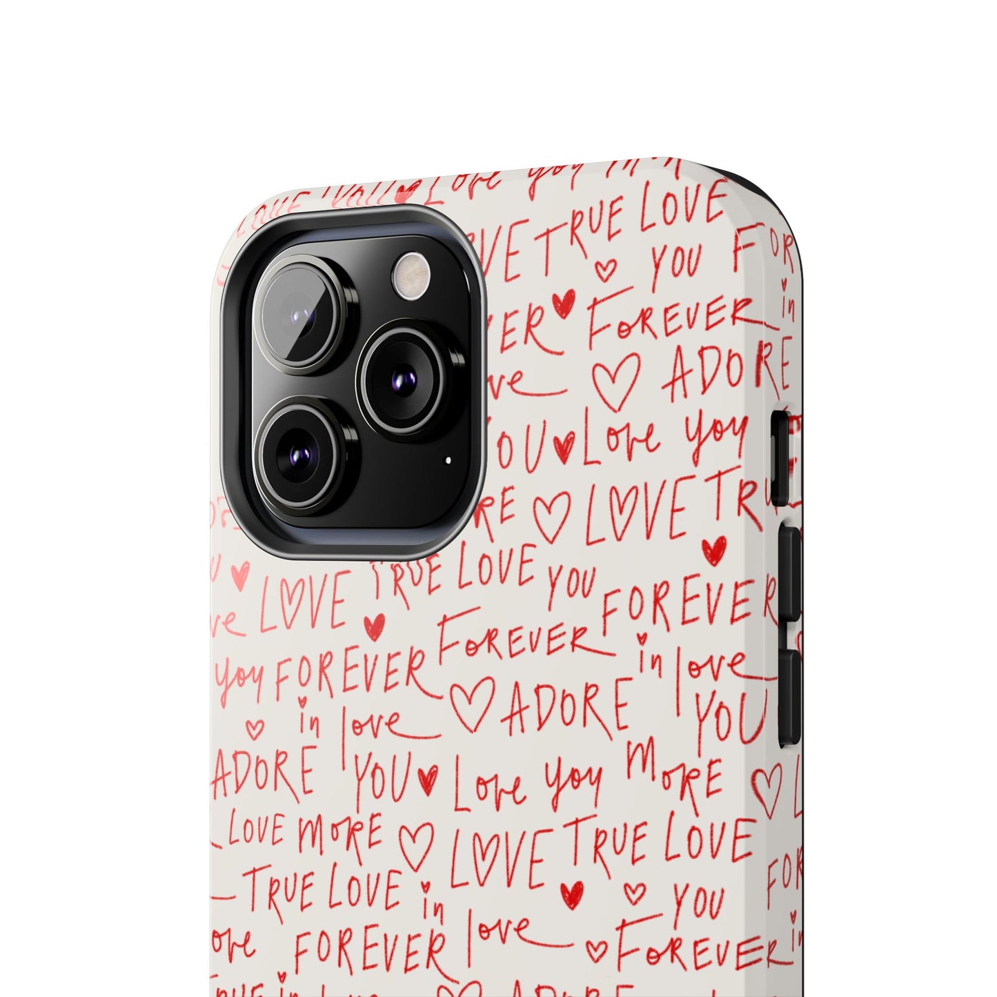 Love Hearts Tough Case for iPhone, Cute Heart Design, Adore You Case, True Love Protection
