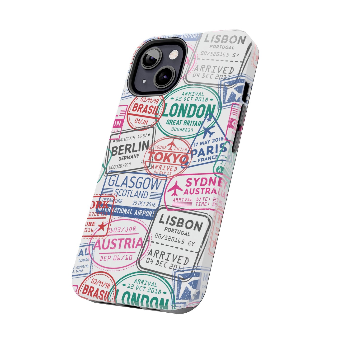 Travel-Inspired, Passport, Travelers, Adventure Stamp, Unique Phone Case