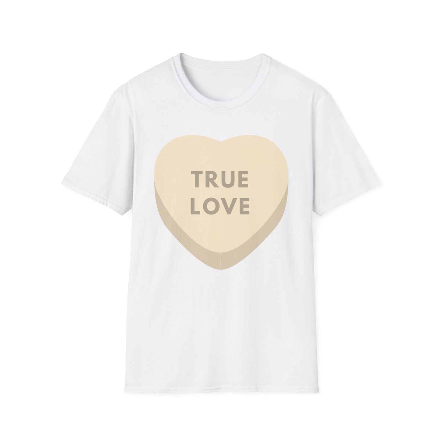 Couples Heart Graphic Unisex Softstyle T-Shirt - 'True Love' Design