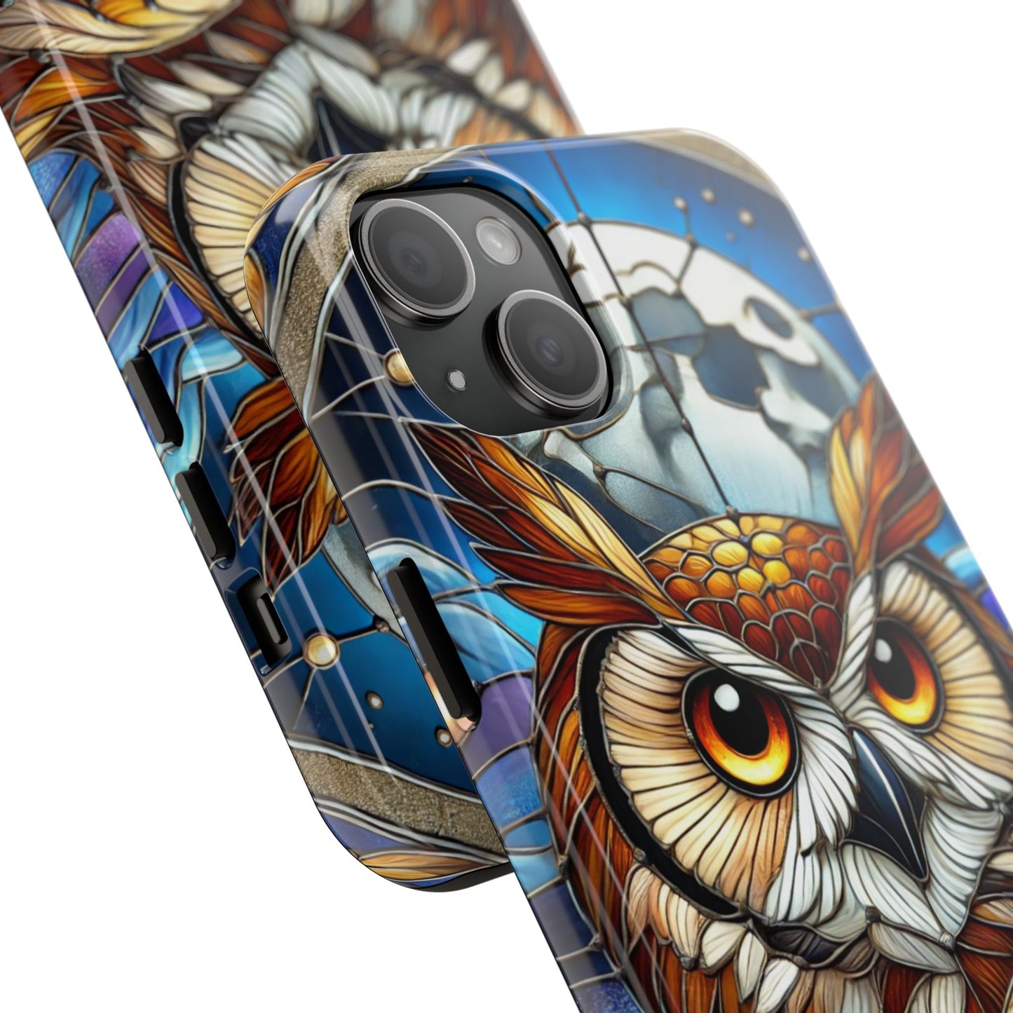 IPhone Case - Owl Stained Glass Design - Durable Protection