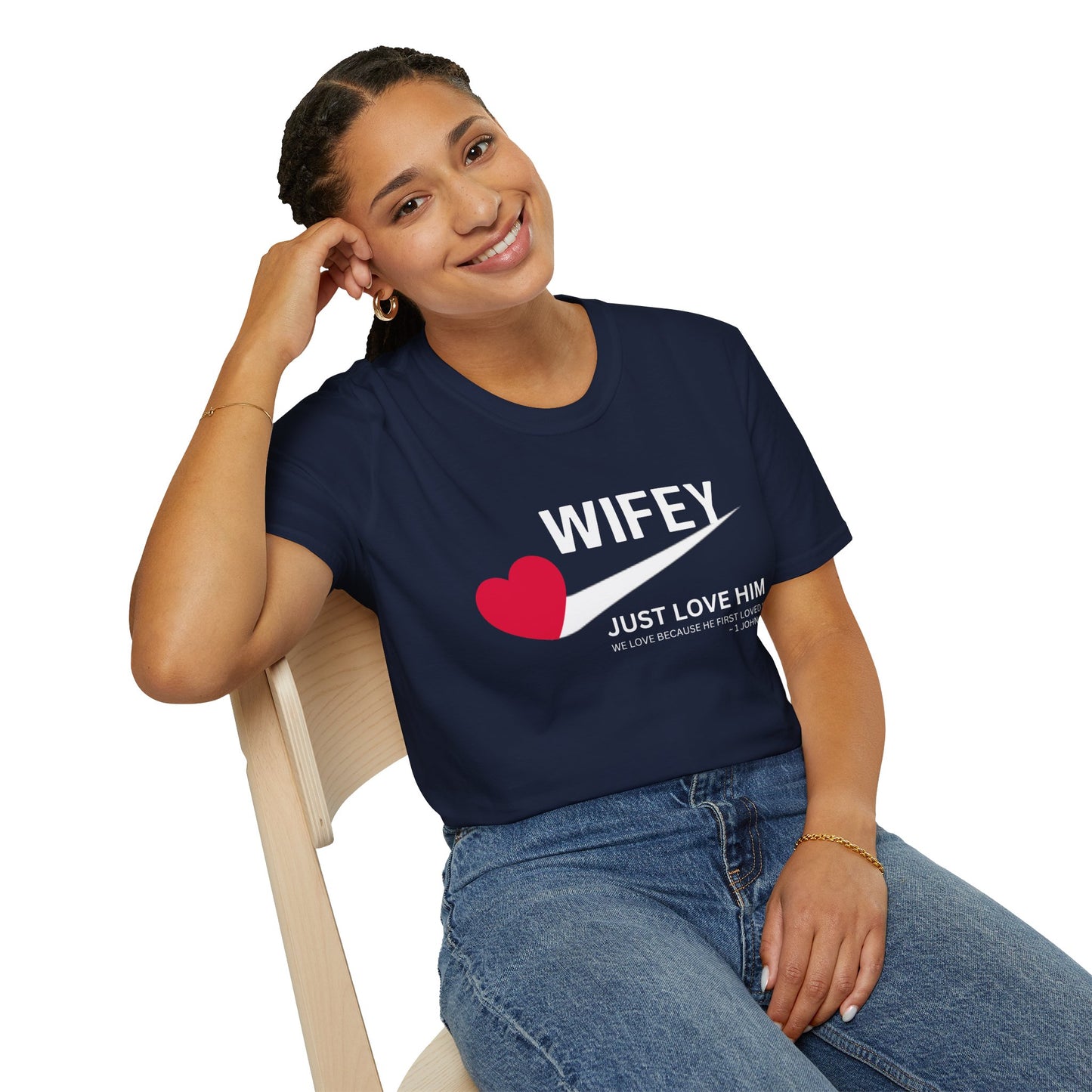 Wifey Just Love Him T-Shirt for Anniversaries & Valentine’s Day