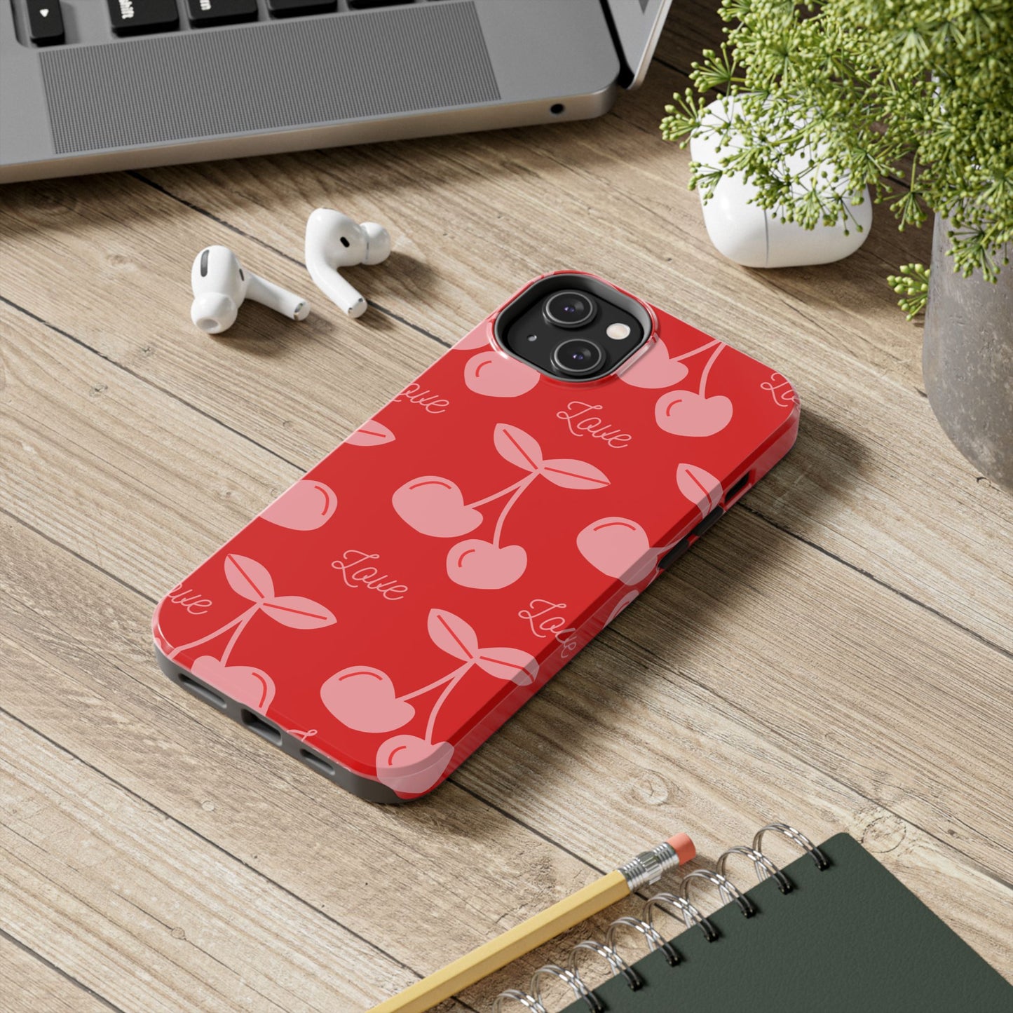Cute Cherry Love Tough Phone Cases