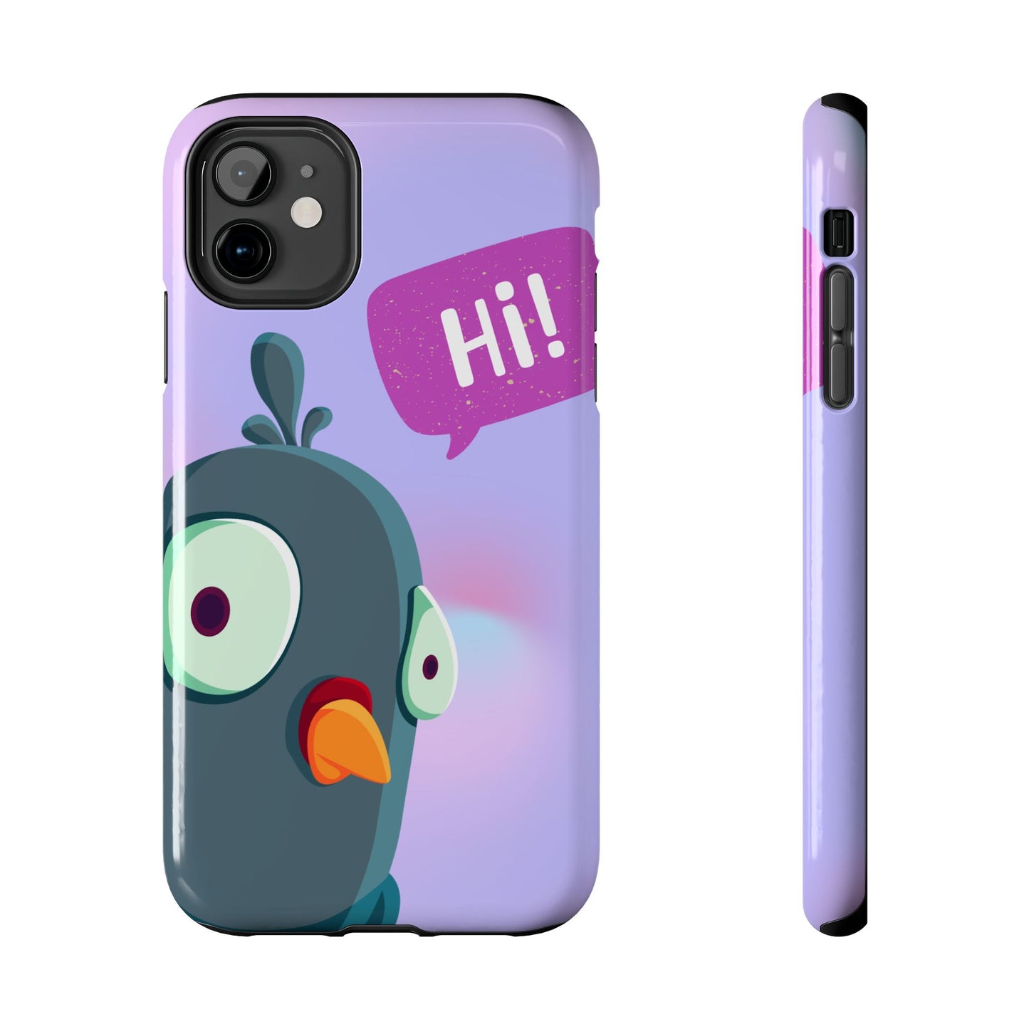 Colorful Cartoon Bird Tough Phone Case - Say Hi!