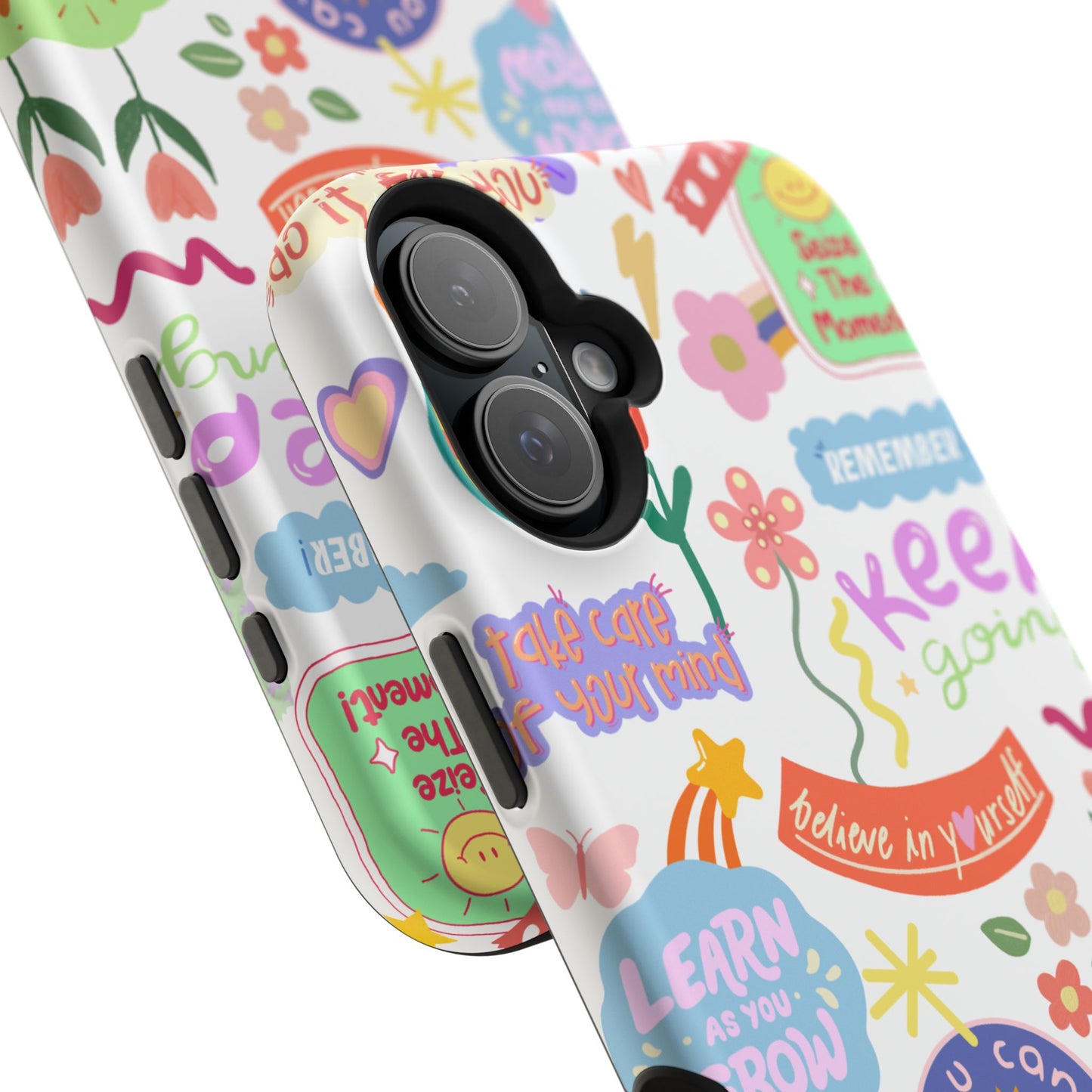 Inspirational, Motivational Phone Case, Cute Floral, Confidence Case, Gift for Her, Positive Vibes