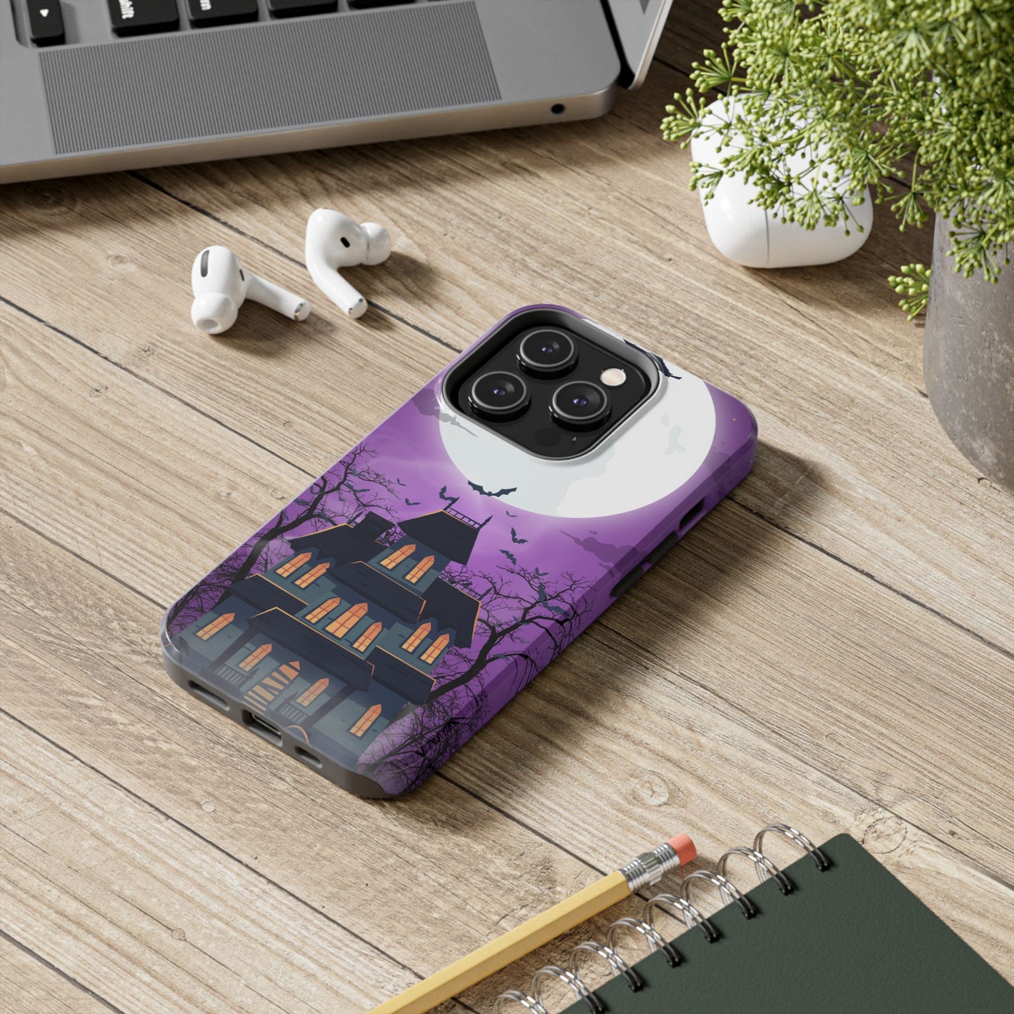 Halloween Haunted, Spooky House, Witchy Vibe Phone Case for Iphone
