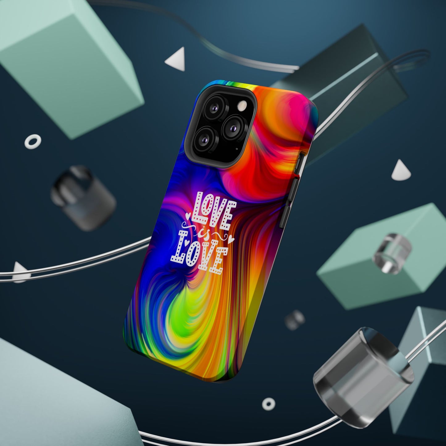 LOVE IS LOVE Colorful Love, Pride Tough Phone Case