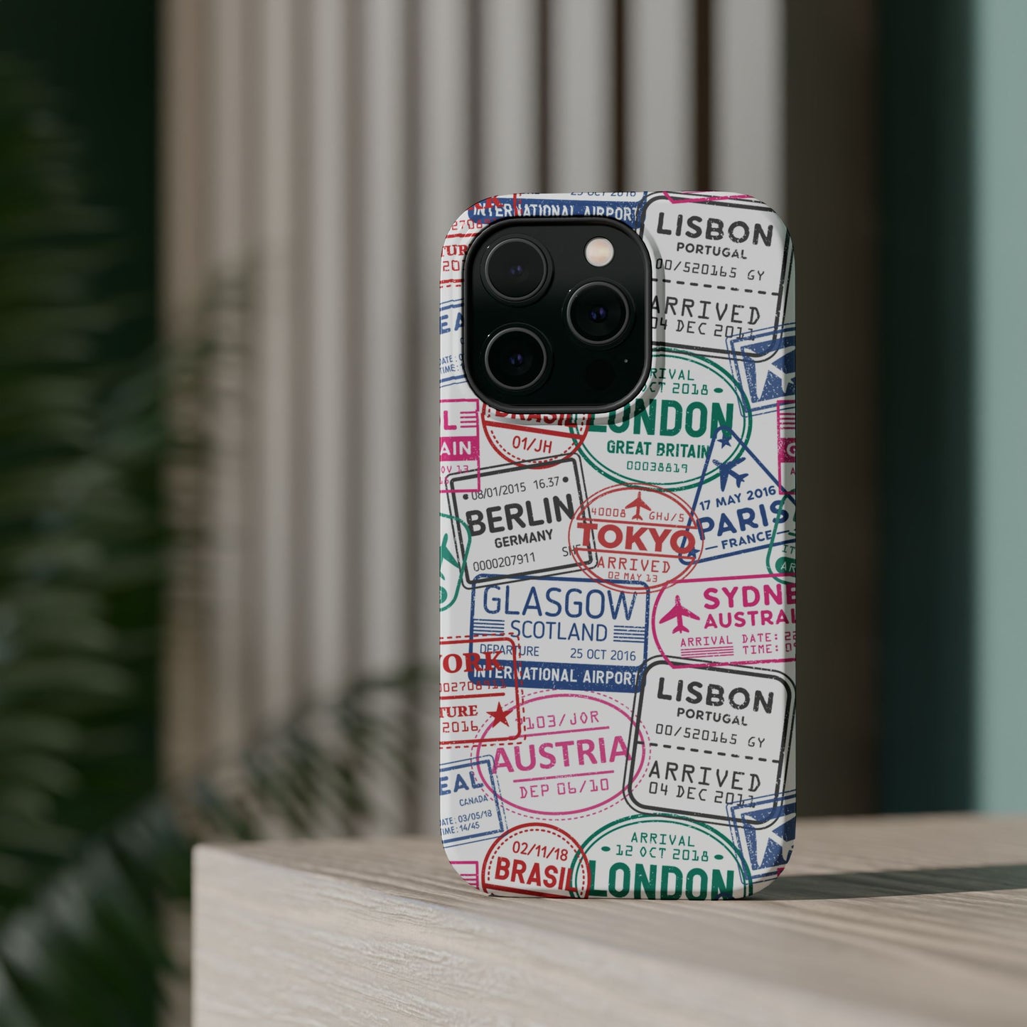 Travel-Inspired, Passport, Travelers, Adventure Stamp, Unique MAGNETIC Phone Case