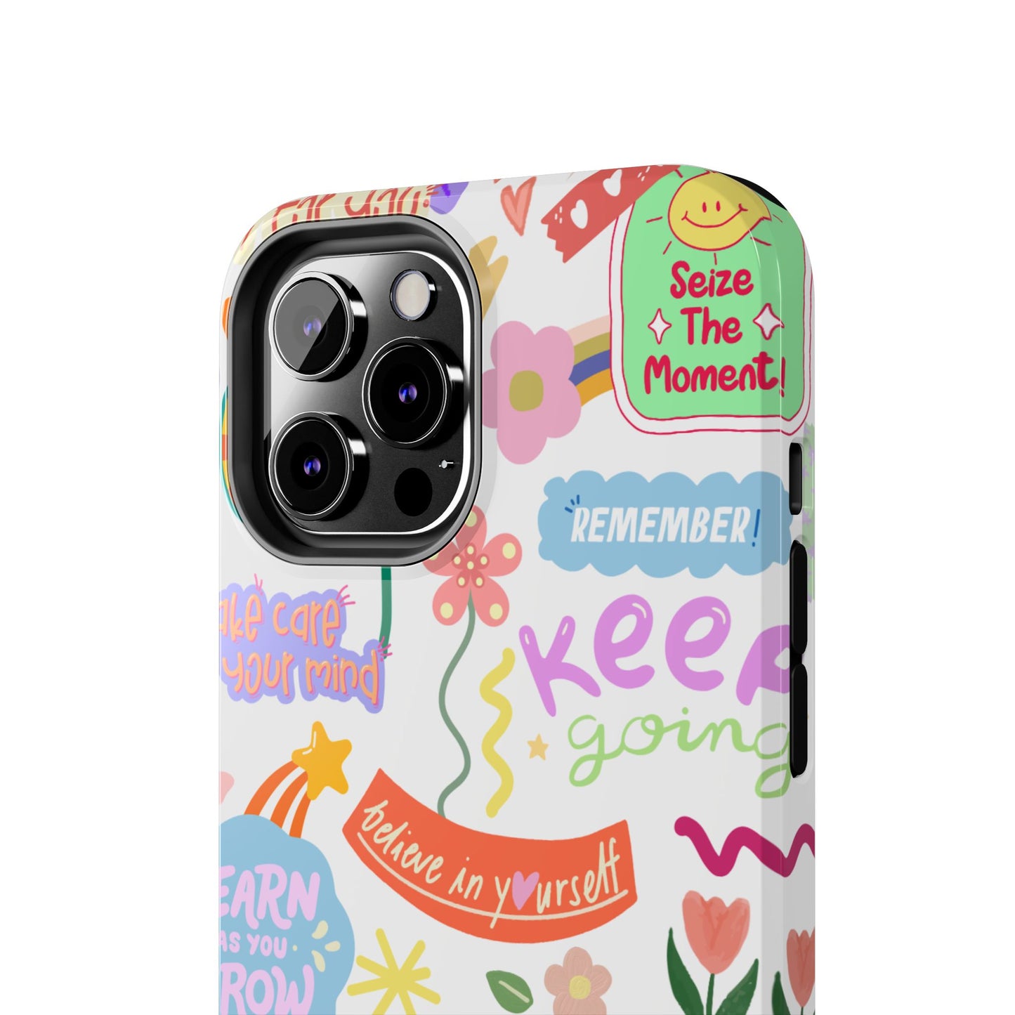 Inspirational, Motivational Phone Case, Cute Floral, Confidence Case, Gift for Her, Positive Vibes