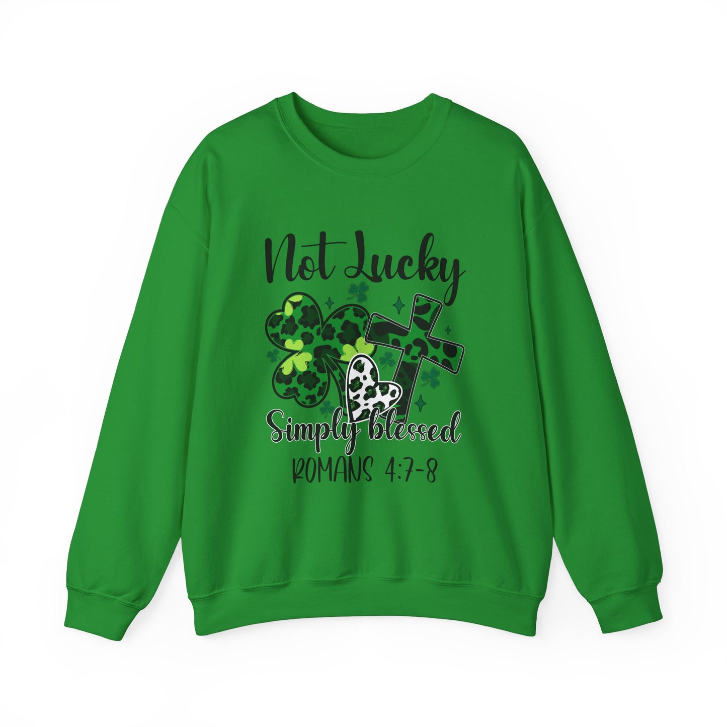 Limited Edition St. Patrick's Day Blessed Crewneck Sweatshirt - St Patrick's Day Faith Apparel