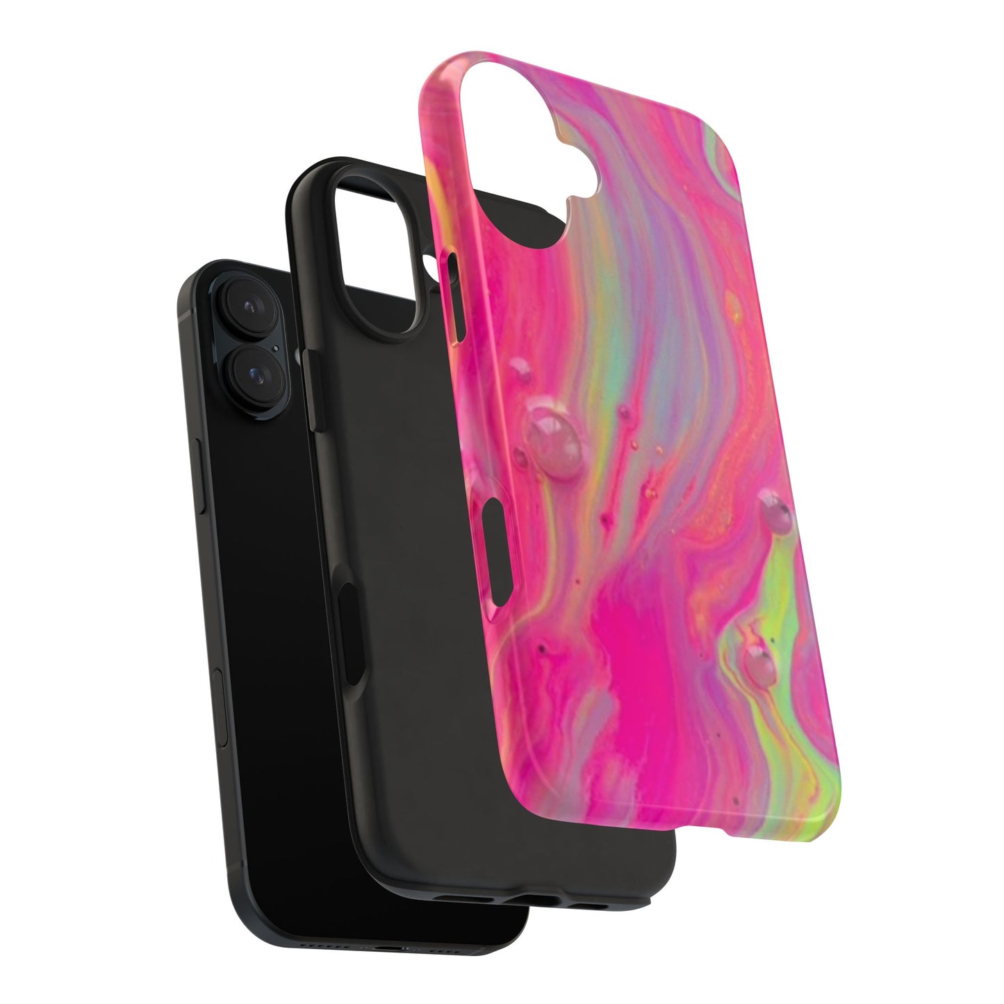 Colorful Swirl Futuristic Tough Phone Case, Stylish Durable Cover for Iphone