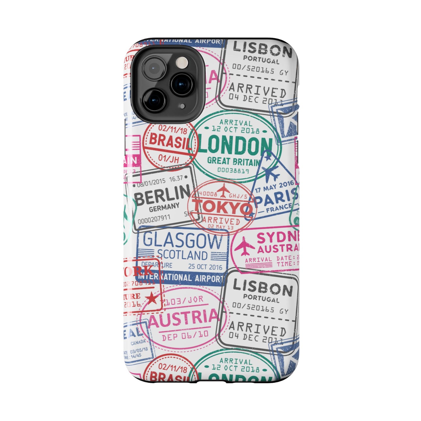 Travel-Inspired, Passport, Travelers, Adventure Stamp, Unique Phone Case