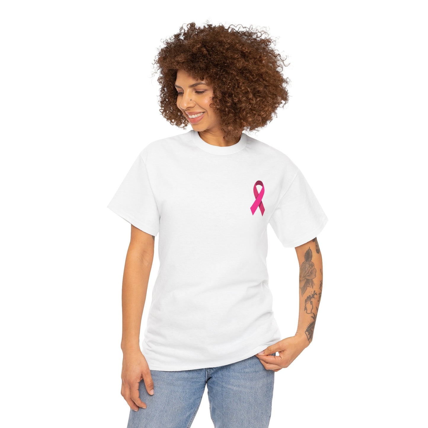 Her Fight Our Fight Unisex Cotton Tee – Support Breast Cancer Awareness