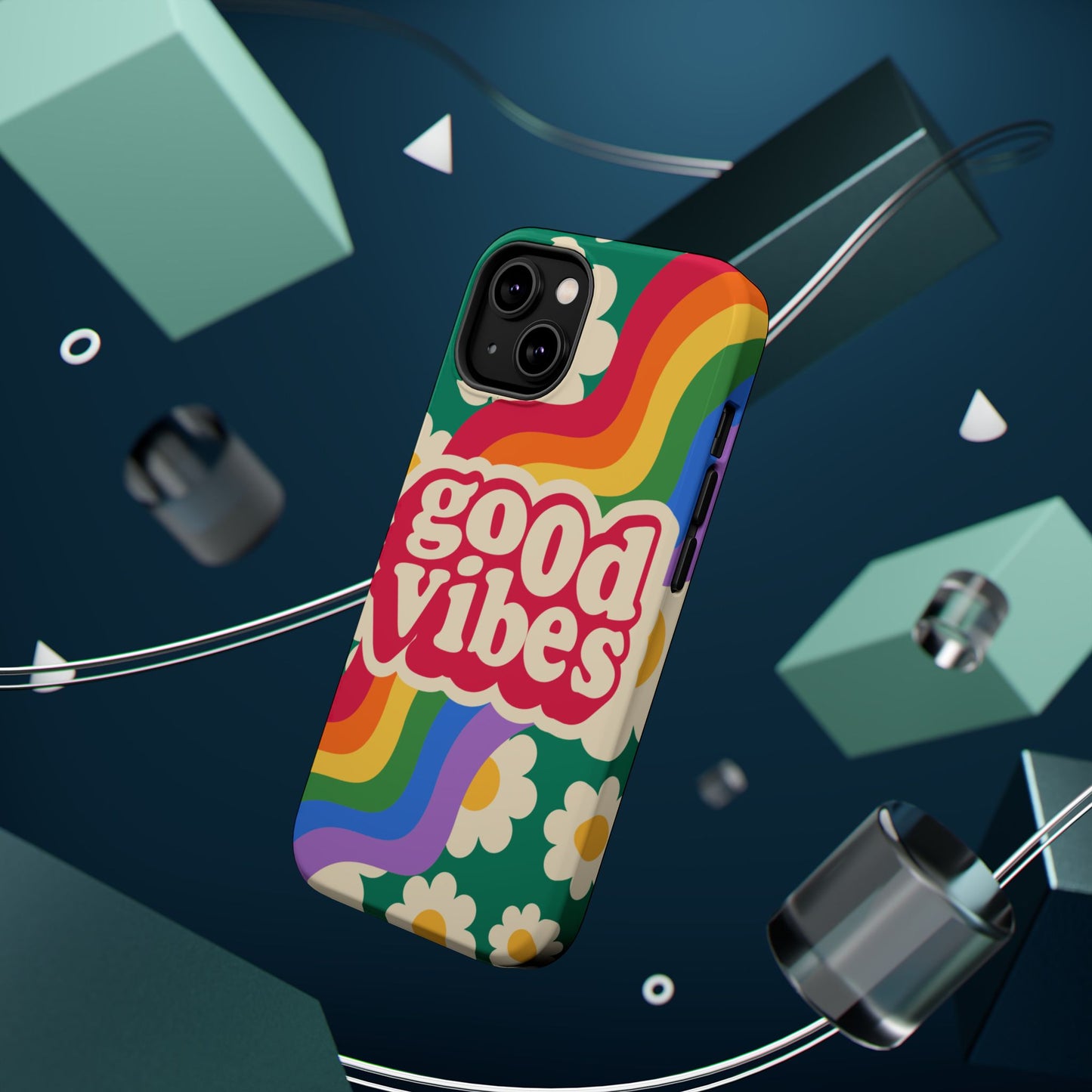 Good Vibes MAGNETIC Tough Phone Cases, Colorful, Cheerful Phone Protection, Gifts for Friends