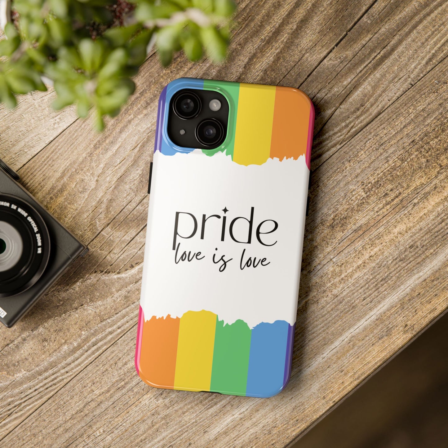 Pride - Love is Love, LGBTQ+, Rainbow Tough Phone Case