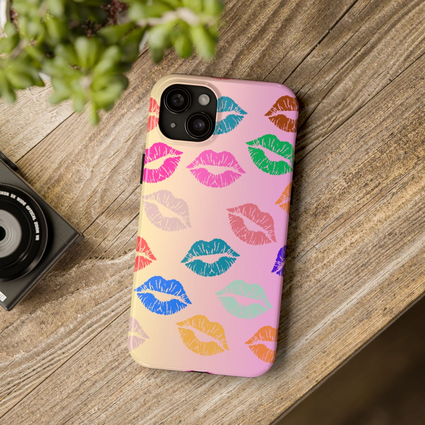 Kiss Print Tough Phone Cases Cute, Durable for Iphone