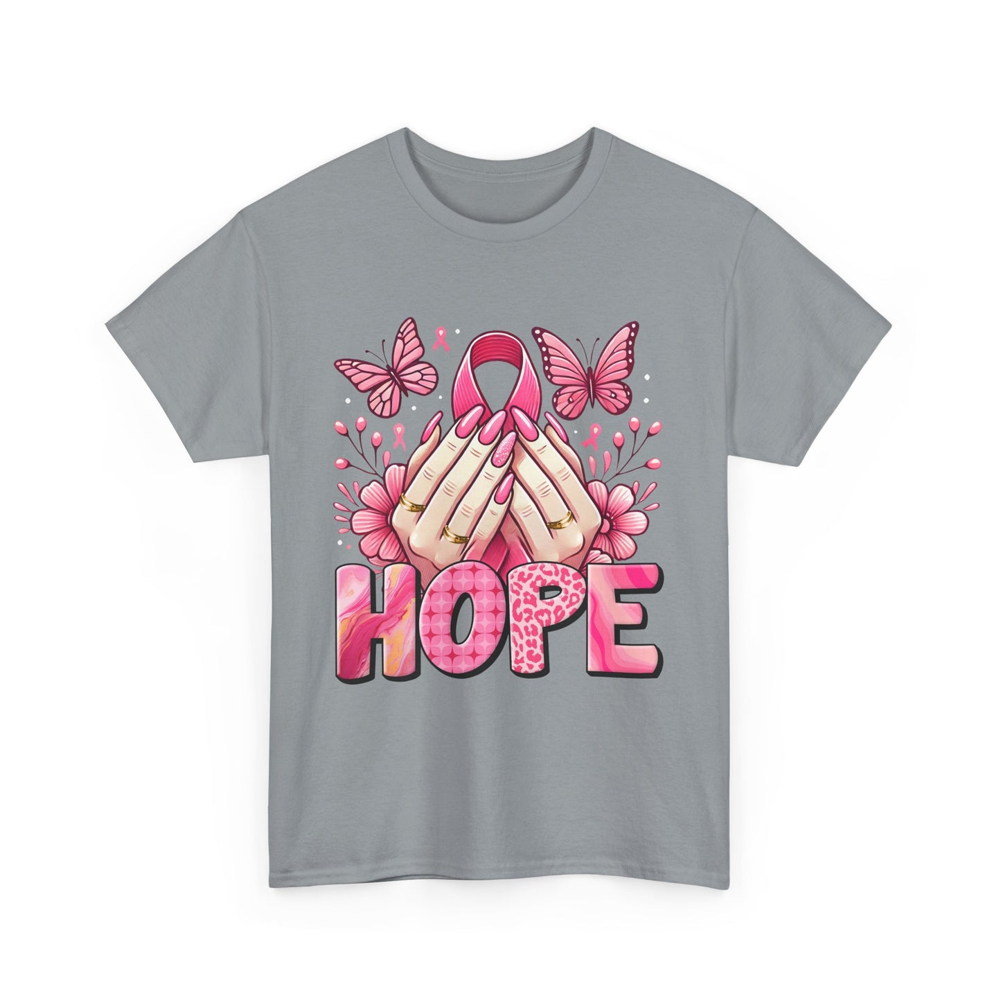 Hopeful Butterflies Unisex Heavy Cotton Tee