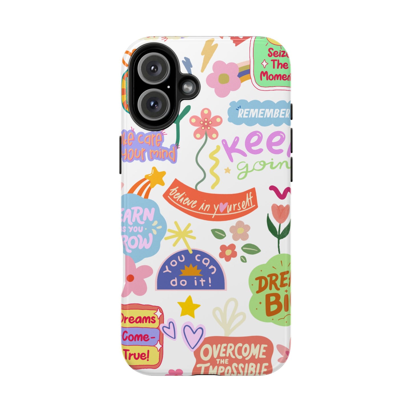 Inspirational, Motivational Phone Case, Cute Floral, Confidence Case, Gift for Her, Positive Vibes