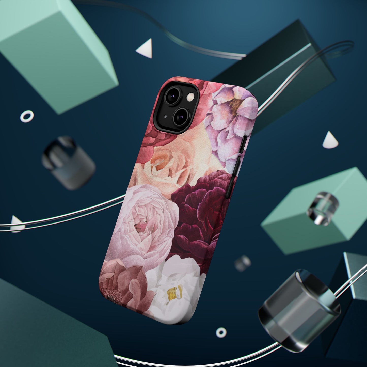 Elegant Protection for Every Occasion Floral Tough Phone Case