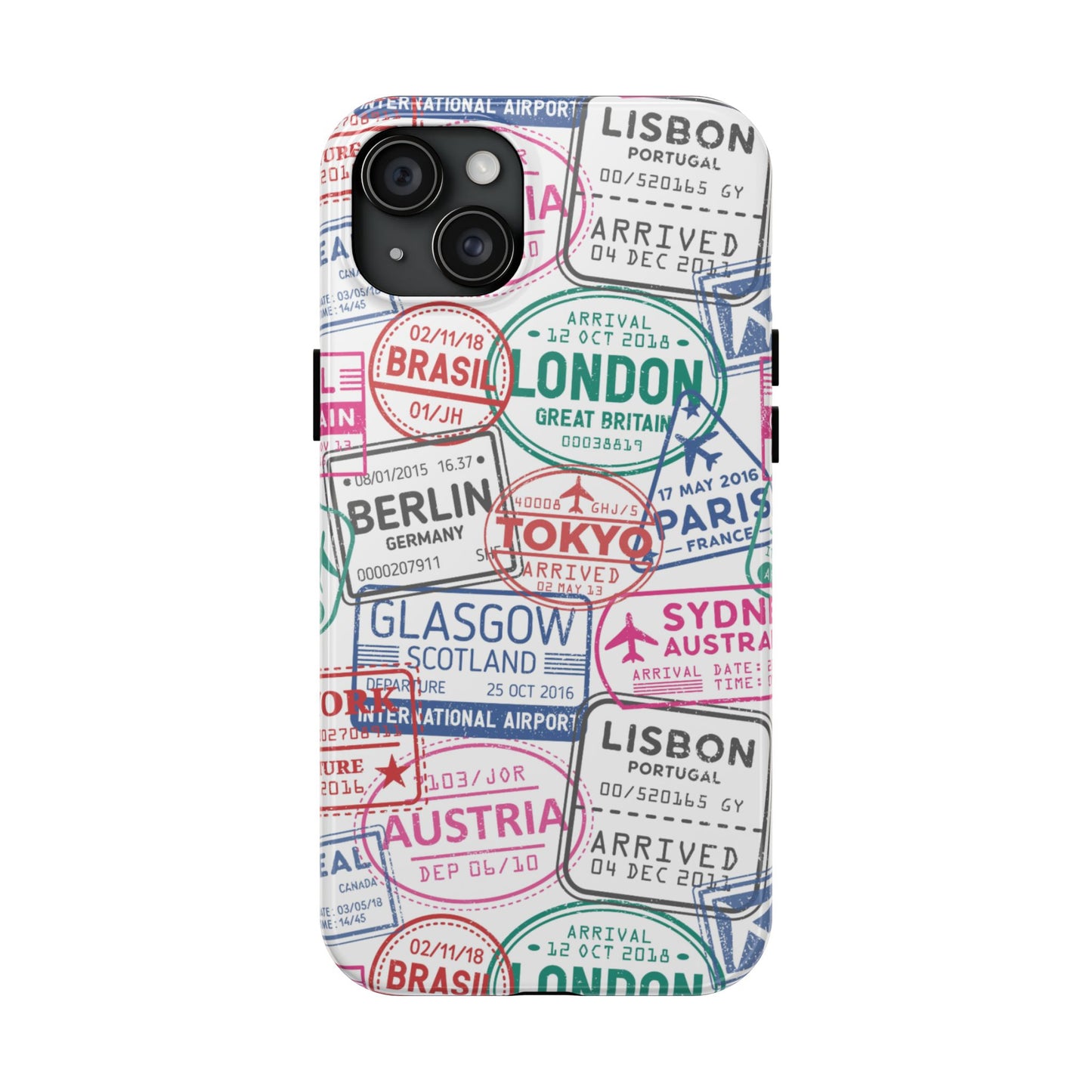 Travel-Inspired, Passport, Travelers, Adventure Stamp, Unique Phone Case