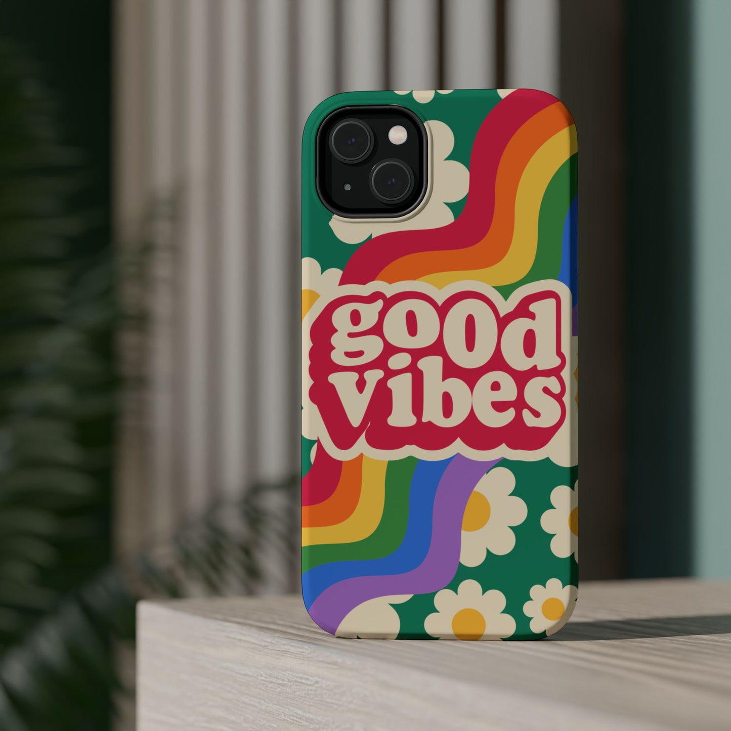 Good Vibes MAGNETIC Tough Phone Cases, Colorful, Cheerful Phone Protection, Gifts for Friends