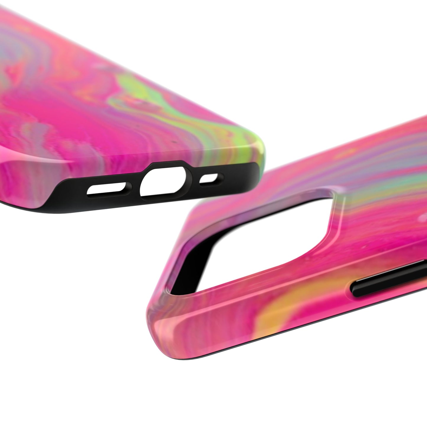 Colorful Swirl Futuristic Tough Phone Case, Stylish Durable Cover for Iphone