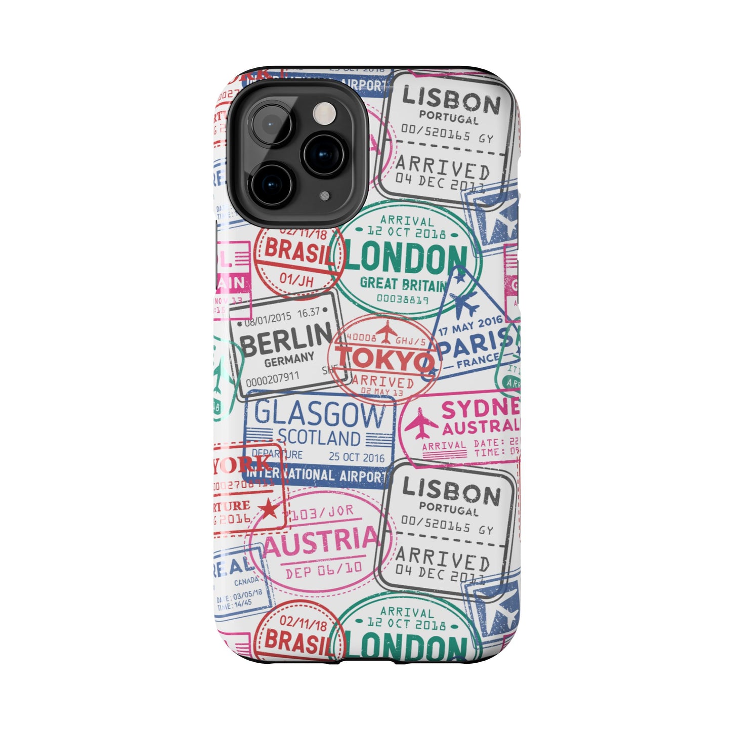 Travel-Inspired, Passport, Travelers, Adventure Stamp, Unique Phone Case