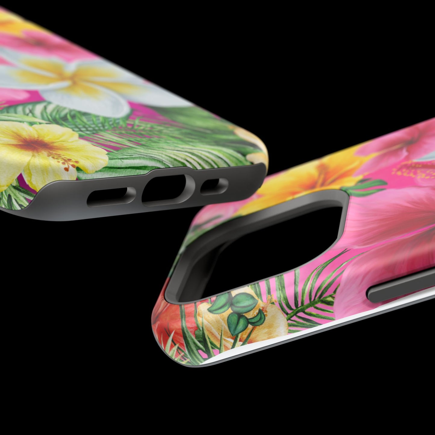 Tropical Floral MAGNETIC Phone Case - Tough, Durable, Chic Protection, Summer Vibes, Gift for Her