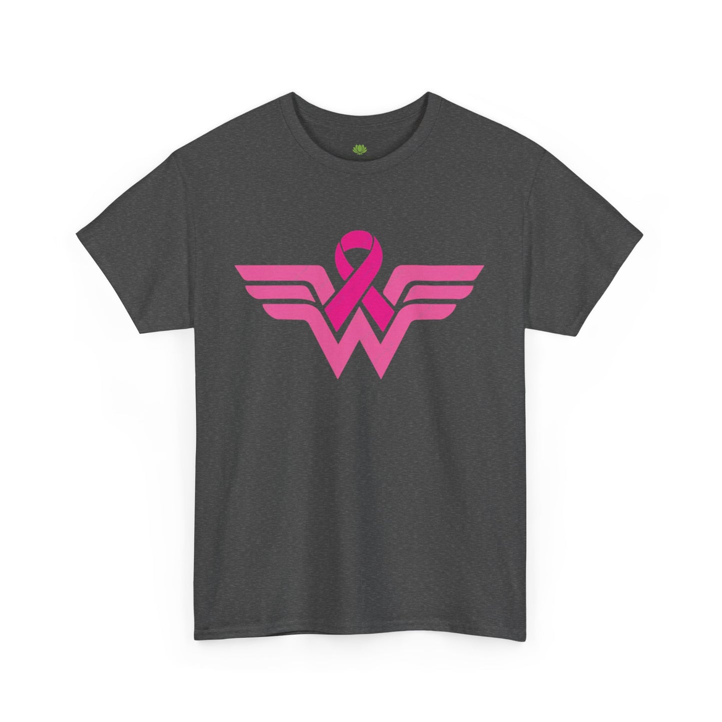 Pink Ribbon Wonder Woman Breast Cancer Awareness Unisex Cotton Tee