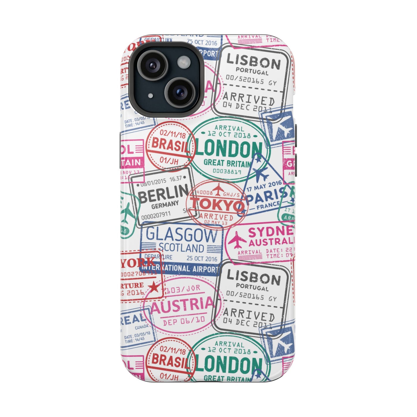 Travel-Inspired, Passport, Travelers, Adventure Stamp, Unique MAGNETIC Phone Case