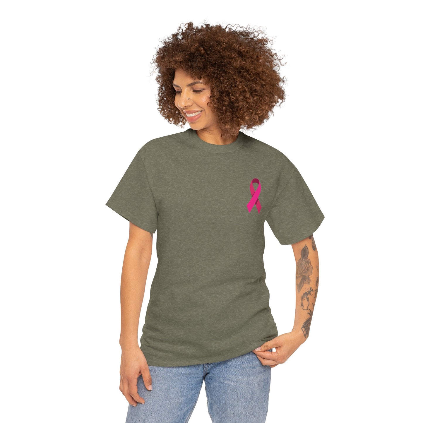 Breast Cancer Awareness Tee - "Give Cancer the Boot" Unisex Cotton Shirt