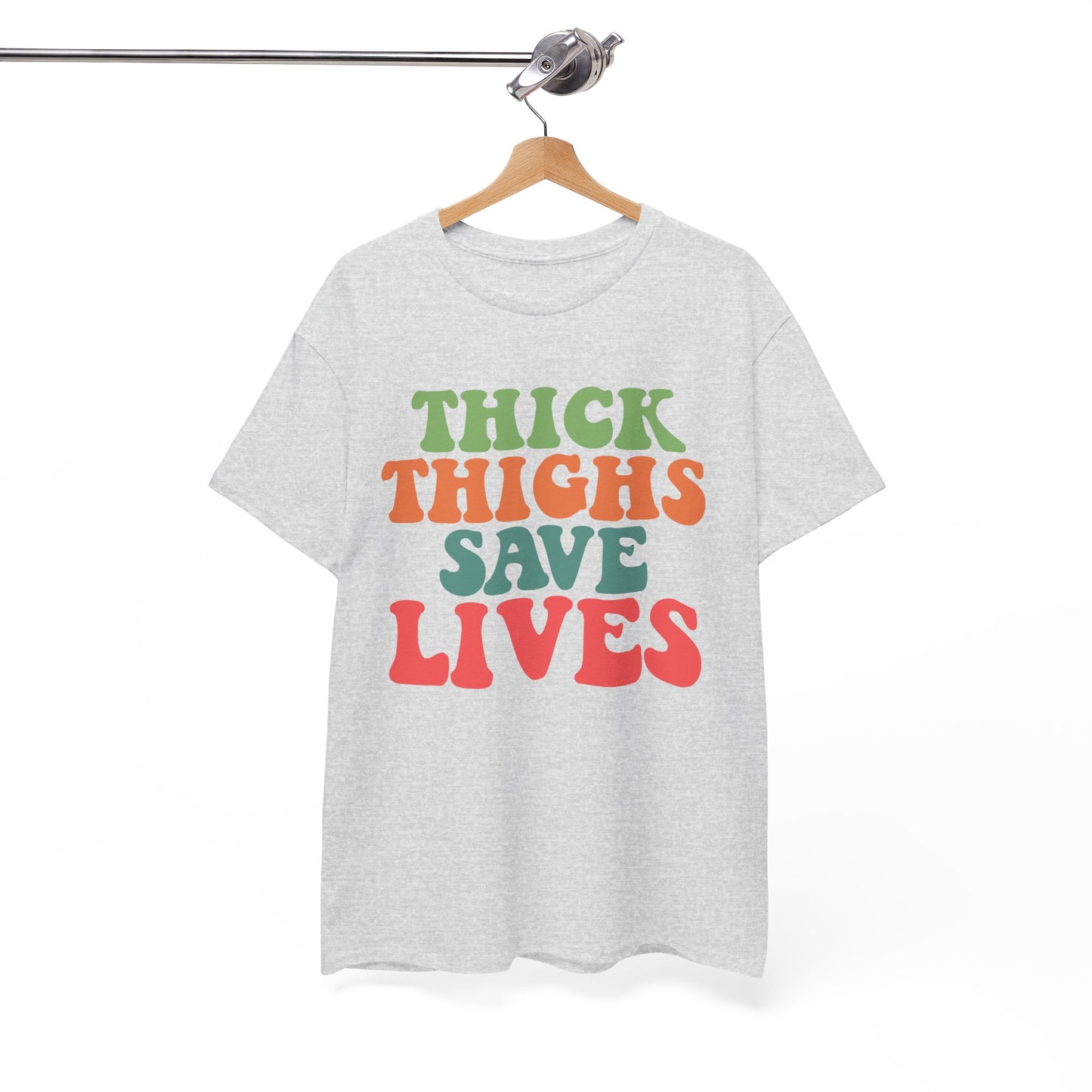 Thick Thighs Save Lives Unisex Heavy Cotton Tee